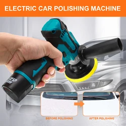 Polisseuse électrique sans fil pour voiture, Machine à polir Portable, vitesse réglable, Rechargeable, pour le nettoyage des véhicules, 12V 