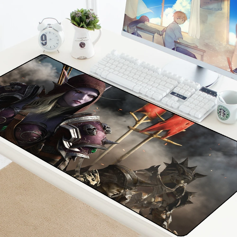 90X40Cm Sylvanas Wow Gaming Mouse Pad Large Xl Fashion Mouse Mat World Of Warcraft Mousepad Per Gamer Laptop Gomma Notebook Pad