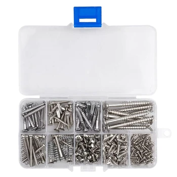 

TOP!-Guitar Screw Kit Assortment Box Kit for Electric Guitar Bridge, Pickup, Pickguard, Tuner, Switch, Neck Plate, with Springs,