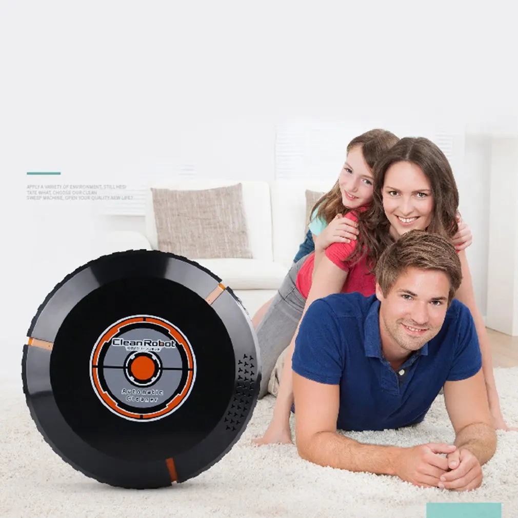 Full Automatic Intelligent Smart Cleaning Robot USB Charging /Battery Powered Automatic Robotic Home Floor Vacuum Cleaner