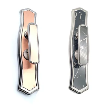 

Luxury Durable Door Handle Lock Panel Front Back Lever Latch Home Security Dual Latch Room Door Panel Security Locks