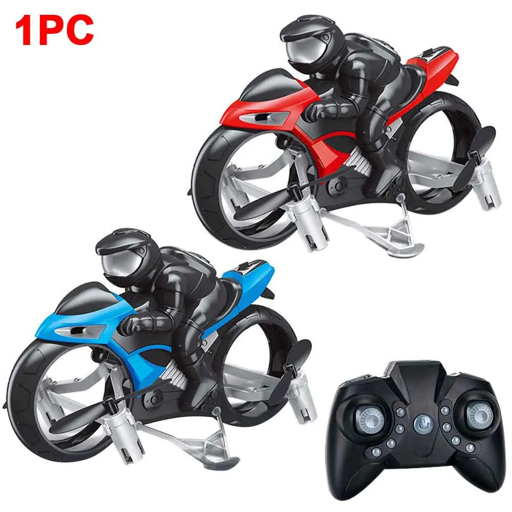 Terra de Controle Iluminação Ajustável Velocidade Drone Remoto ar Voando Motocicleta Led rc 8 Iluminação LED Ajustável Velocidade RC Drone Terra