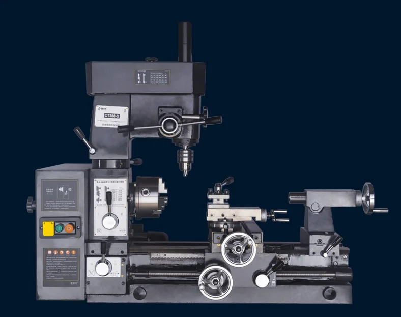 CT300-X multi-function lathe, car drilling, milling, three-in-one machine tool, turning and milling lathe, drilling and milling