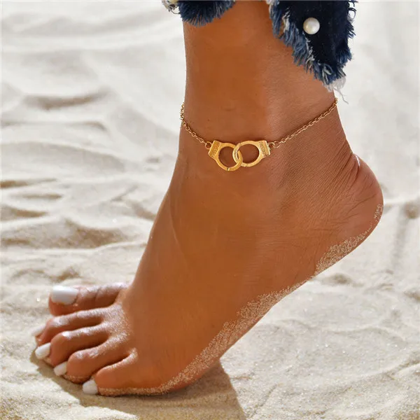Vagzeb 3 шт./лот, набор ножных браслетов с кристаллами и блестками, пляжные украшения для ног, винтажные браслеты на щиколотке для женщин, летние ювелирные изделия, вечерние, подарок - Окраска металла: 50201