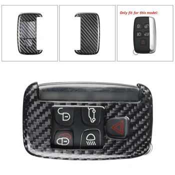 

Carbon Fiber Housing Car Remote Key Shell Cover Case For Jaguar F-Pace F-Type XE XF XJ & For Land Rover Range Rover Discovery