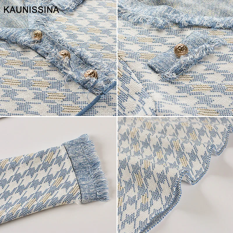 KAUNISSINA Элегантное коктейльное платье, Короткие вечерние платья для выпускного вечера, женское платье с длинным рукавом и v-образным вырезом, модное платье для выпускного вечера в Корейском стиле