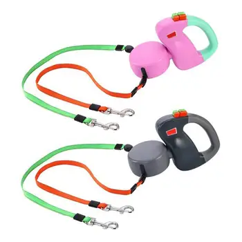 

Automatic Retractable Walking Double Lead Leash Dog Traction Rope for Pet Outdoor Walking