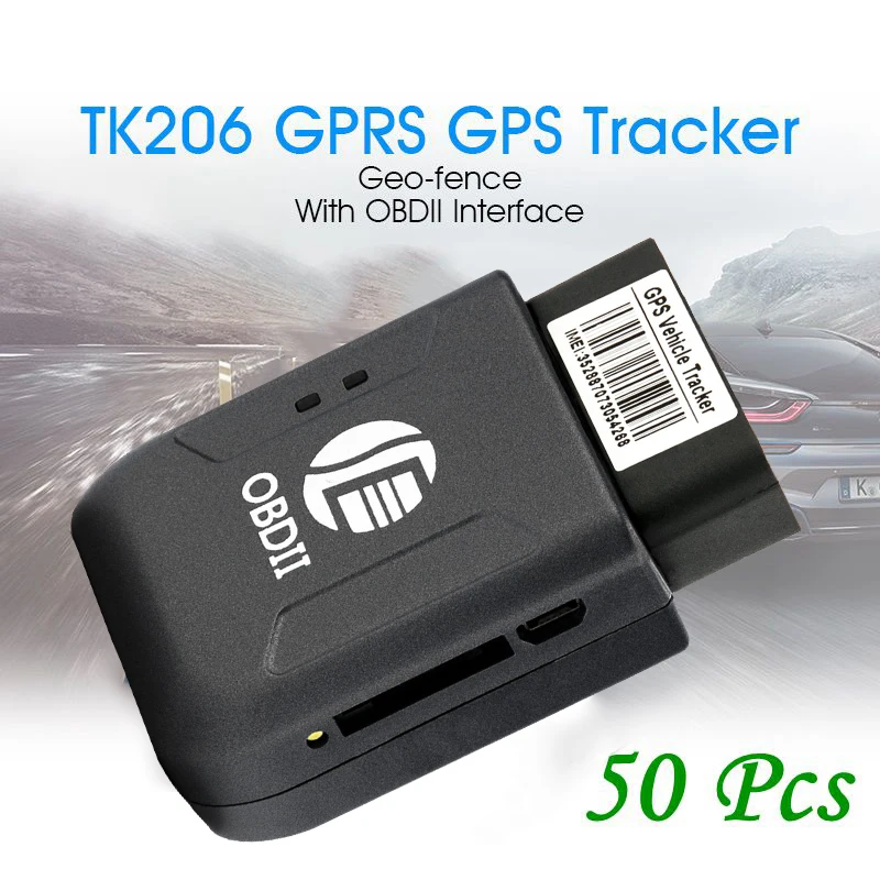 TK206 OBDII gps отслеживающее устройство локатор ударная сигнализация практичный аккумулятор gps локатор для дистанционного отключения масла