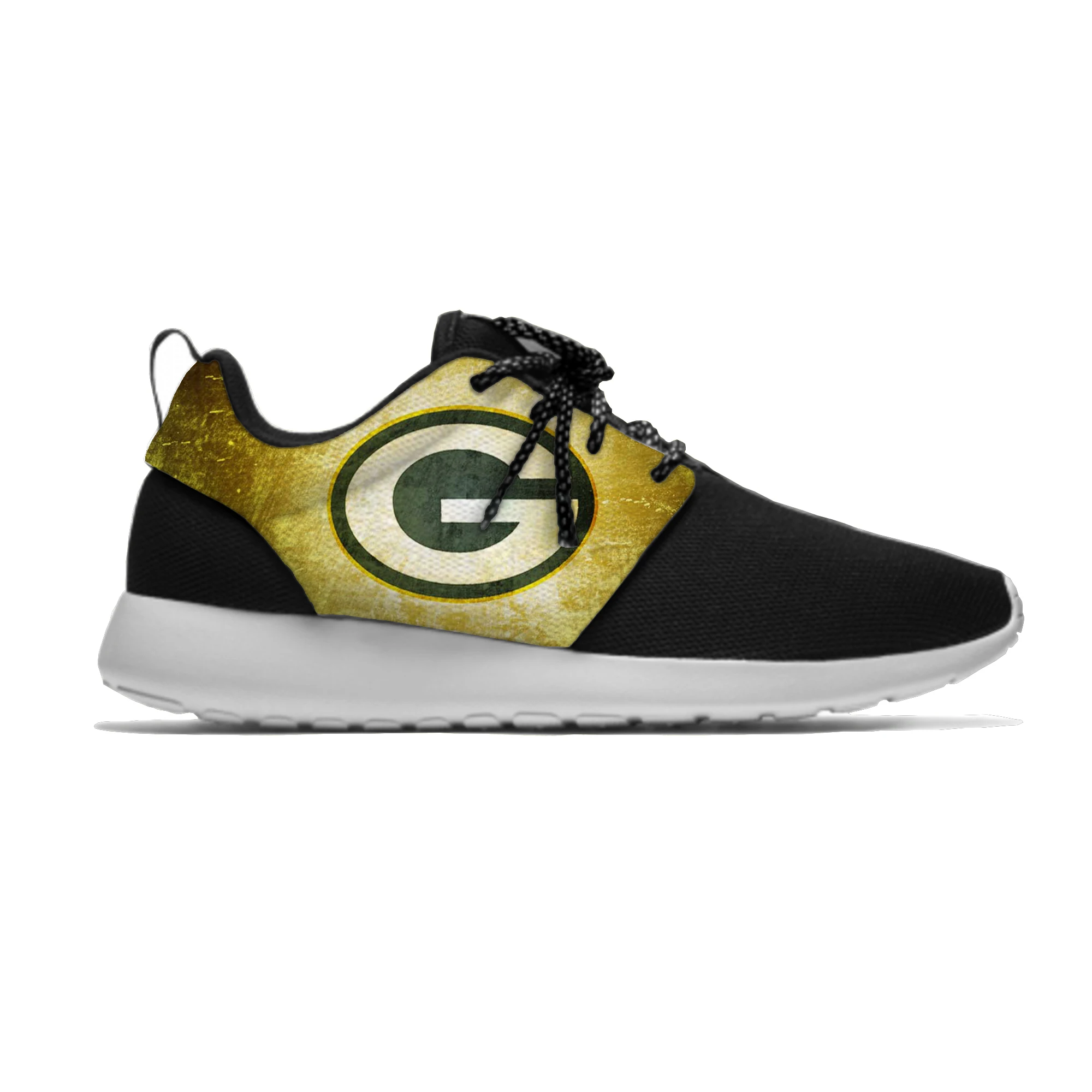 Packers/Повседневные кроссовки для отдыха Green Bay; футбольные болельщики; мужские и женские дышащие легкие спортивные кроссовки с сеткой