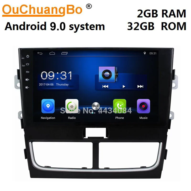 Ouchuangbo Автомобильный gps аудио головное устройство стерео android 9 0 для FAW Besturn B30 2015