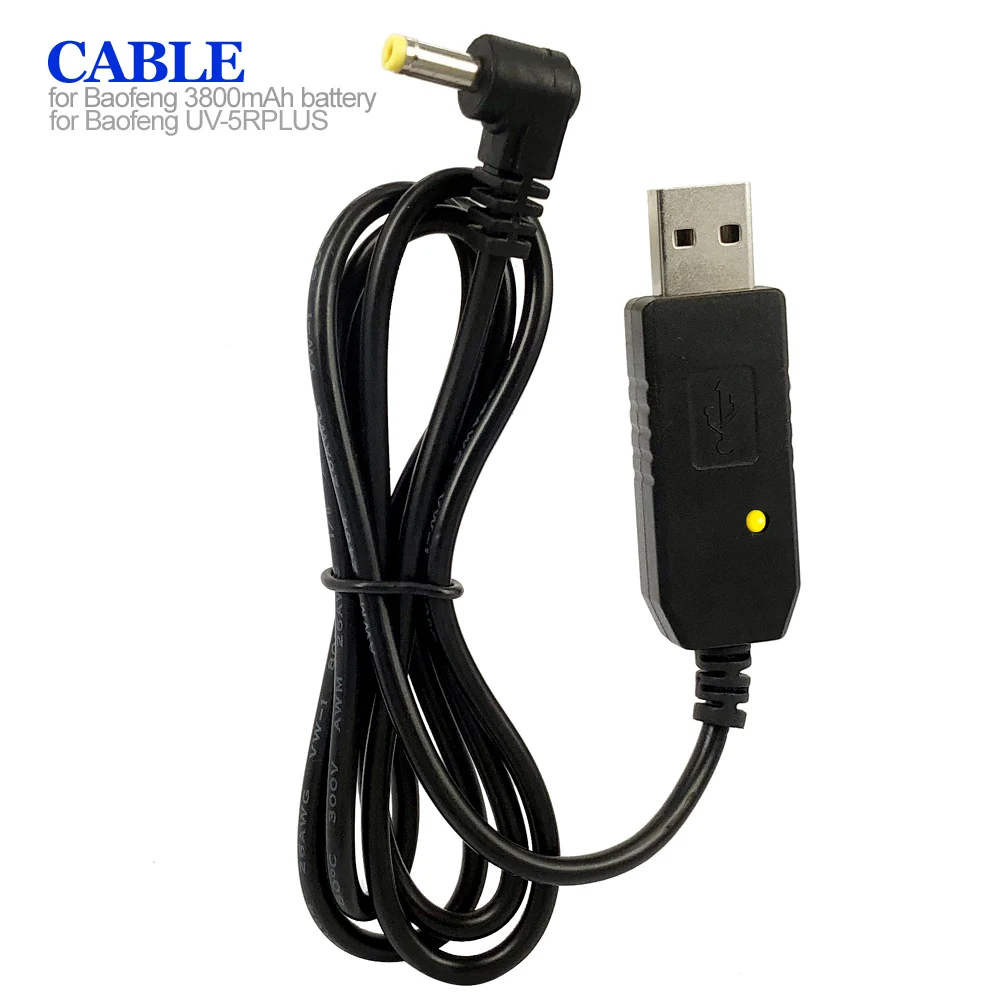 USB-кабель для зарядного устройства 2 5 мм BaoFeng 3800 мАч увеличенная батарея Baofeng UV-5R Plus