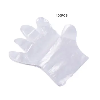 

100Pcs / Set Of Disposable Plastic Food Gloves Disposable Gloves For Restaurant Kitchen Barbecue Eco-Friendly Food Gloves
