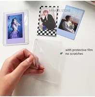 MINKYS 10PCS 25PCS Pack Kpop Photocards Film Protector Idol Photo Sleeves Holder With Screen Protector School Stationery 2