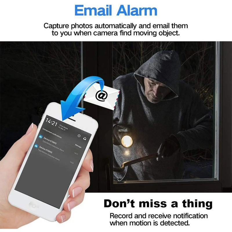  INQMEMA 1080P 720P Home Security IP Camera Two Way Audio Wireless Mini Camera Night Vision CCTV WiF - 4.00009E+12