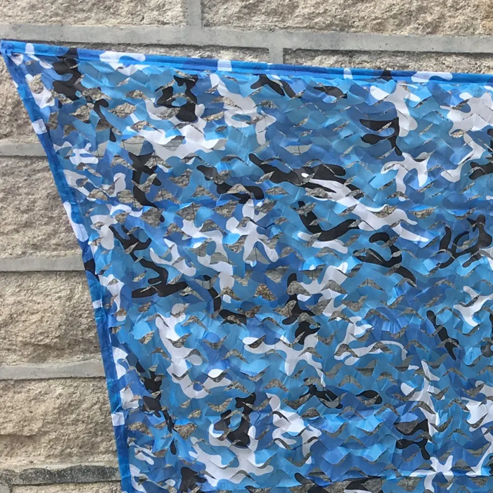 Welead 3x5M Reinforced Camouflage Nets White Blue Sand Black Garden Shade Hide Mesh Outdoor Awnings 3x5 5x3 3*5M 5*3M
