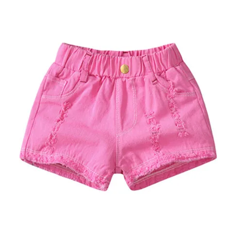 100-150Cm Summer Girls Fashion Hole Shorts Baby Kids Children Casual Clothes kids shorts