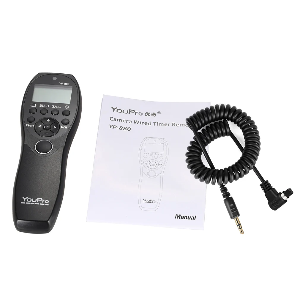 YouPro YP 880 S2 проводной спуск затвора таймер дистанционное управление ЖК дисплей для