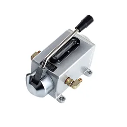 Lubricating Manual Oil Pump Hand Lubrication 500CC CNC 4mm Double Outlet Port Manual Lubricating Pump