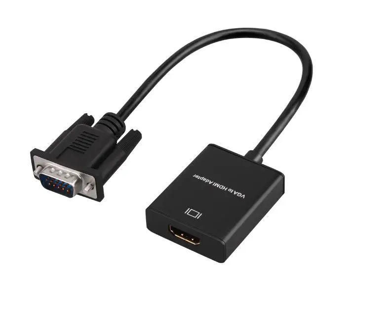 BEESCLOVER VGA к HDMI адаптер конвертер Выход 1080P HD видео кабель с аудио поддержкой для