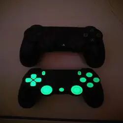 Горячая полный набор Светящиеся в темноте кнопки Кепки Запчасти для авто для sony PS4 контроллер