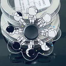 

Hand Fidget Spinner Anti Stress Ring Gyro Kinetic Toy Anime Character Running Spinning Spaceman Fingertip Interesting Desk Toys