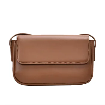 

Simple PU Leather Crossbody Bags for Women New Solid Color Female Shoulder Messenger Handbags Casual Ladies' Travel Flap Bags