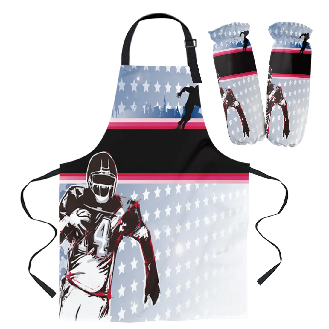 Набор фартуков для хоккея с энтузиазмом на шлеме спортивный кухонный нагрудник
