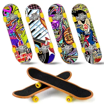 

12PCS Fingerboards Professional Mini Finger Skateboard Decompression Toys Finger Sports Training Props For Kids Birthday Gifts