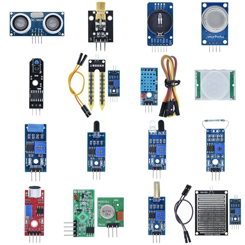 TZT 16 шт./лот Raspberry pi 2 3 комплект сенсорного модуля видов датчиков для arduino |