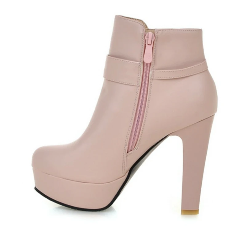 Elegant Short Boots Autumn Winter Shoes Women's Ankle Boot Platform Sweet Heeled Party Dance Shoes Ladies winter boots,platform boots,ankle boots