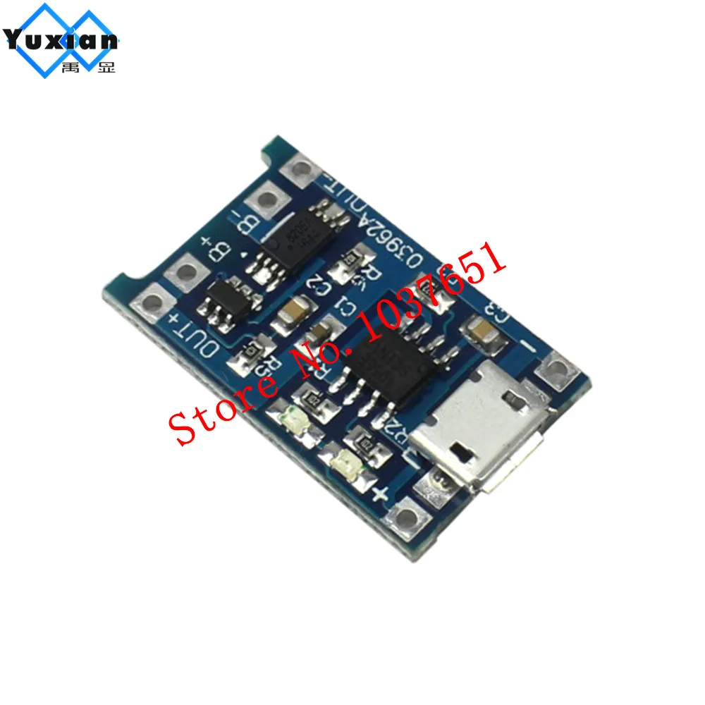 20 шт 5V 1A Micro USB 18650 литиевая батарея зарядное устройство Модуль + защита двойные функции