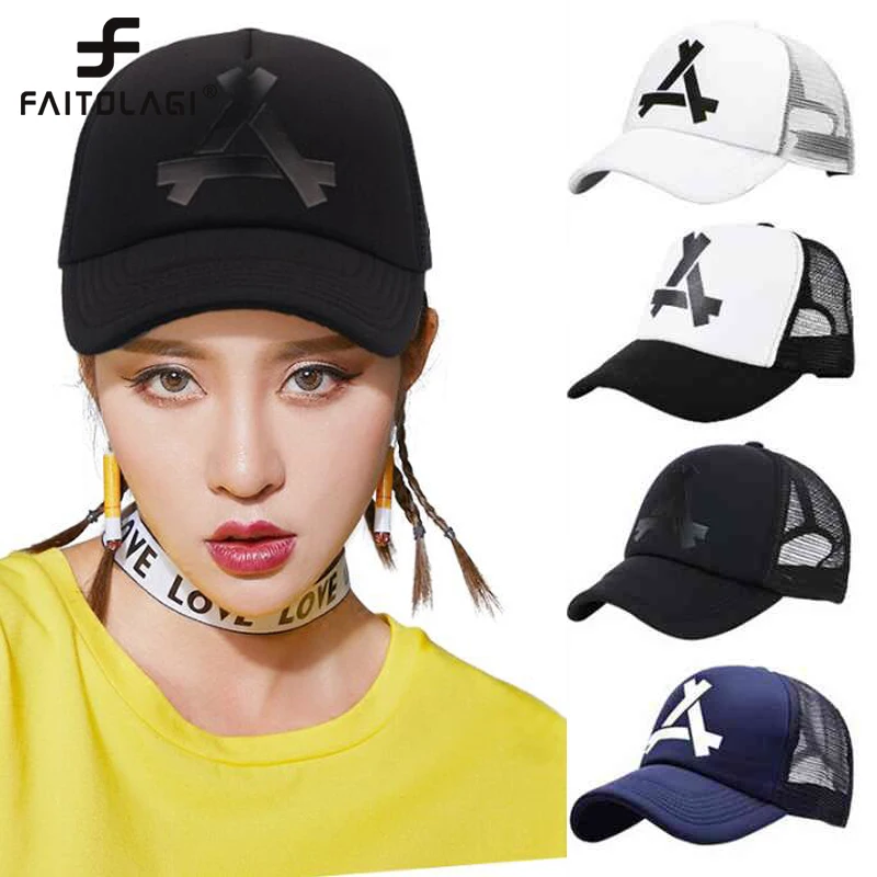 Summer Baseball Cap For Men Women Mesh Breathable Snapback Caps Outdoor Unisex Adjustable Sun Hat | Аксессуары для одежды