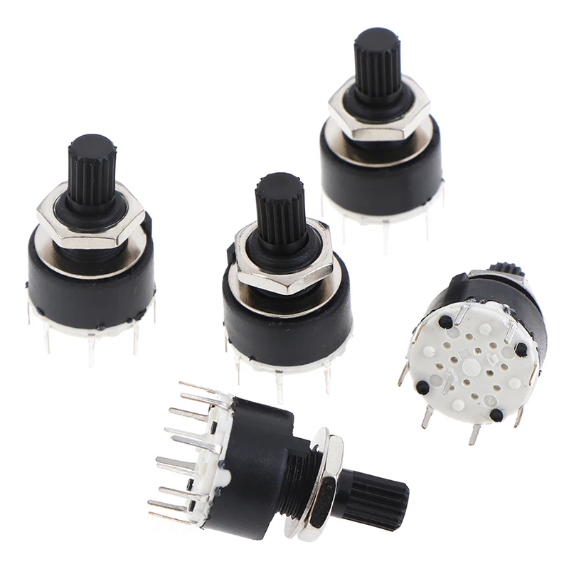 SR16MM Rotary Switch 2 Pole 3 4 position 1 5 6 8 Position Axis Band | Обустройство дома