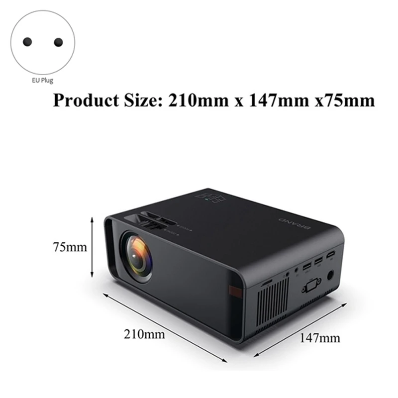 W80 Lcd Projector Full HD 1920X1080P with Wifi
