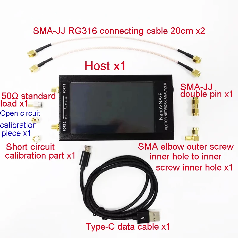Cena NanoVNA nanovna f wektor analizator sieci VNA miernik swr VHF UHF analizator antenowy + 4.3 IPS LCD + metalowa obudowa przeciwzakłóceniowa H036