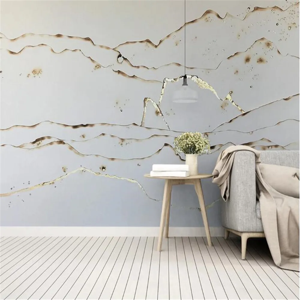 

Milofi customized 3D printed wallpaper mural modern artistic conception abstract landscape living room background wall mural