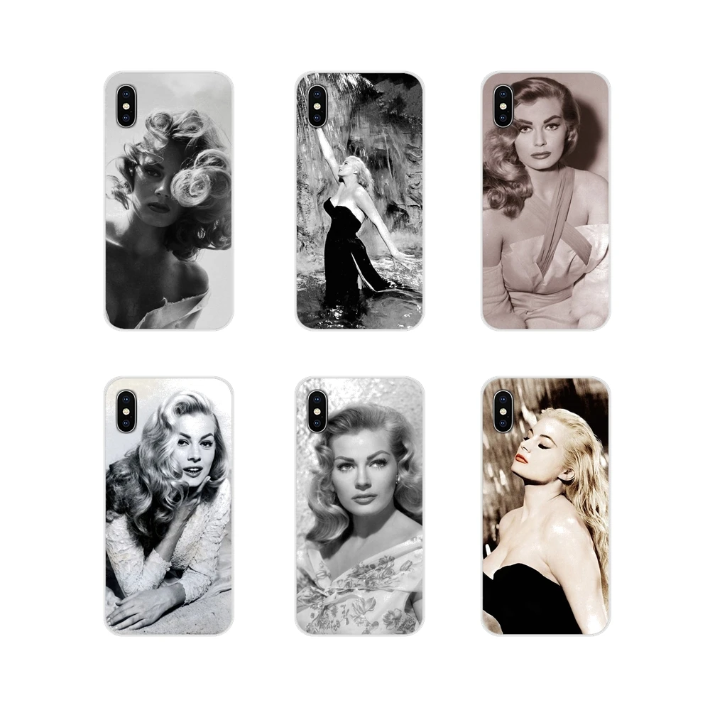 For Samsung Galaxy S2 S3 S4 S5 Mini S6 S7 Edge S8 S9 S10E Lite Plus Accessories Phone Cases Covers Anita Ekberg actress Classic | Мобильные