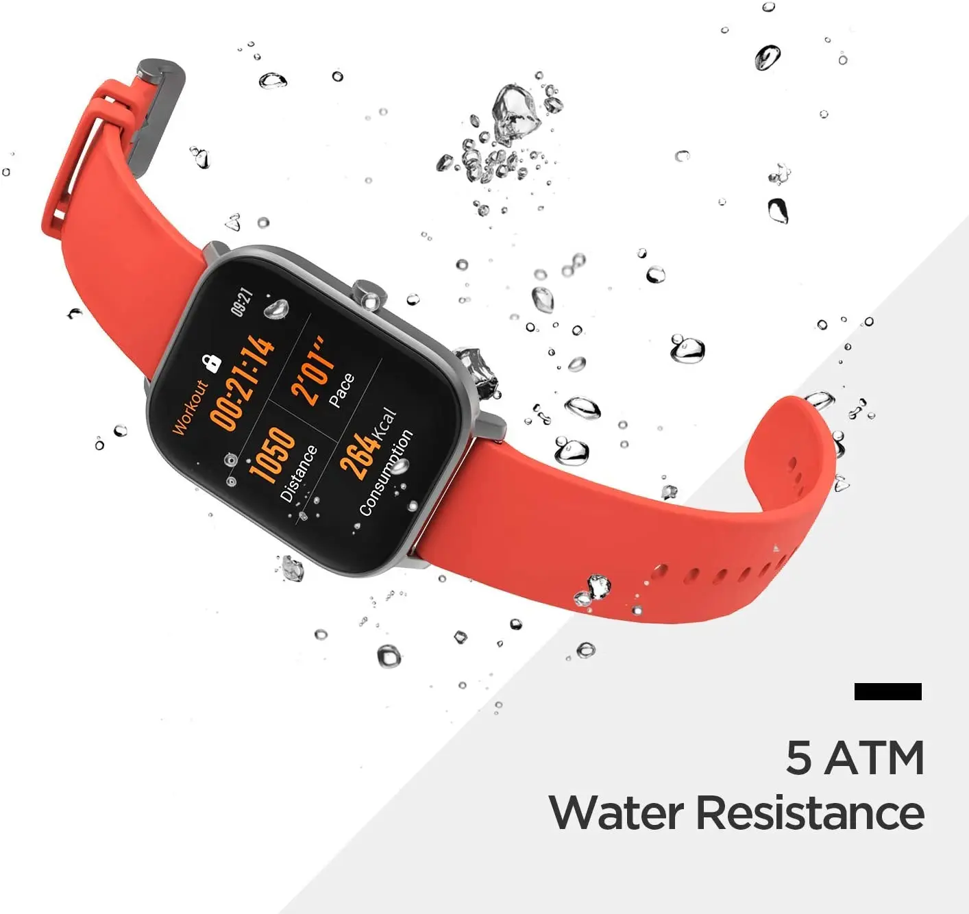 Inteligente a Prova Dias e Controle de Música para Android. D'água para Natação com Resistência de 5atm Bateria com Duração de 14 Amazfit-smart Gts. Relógio Ver - Image 6