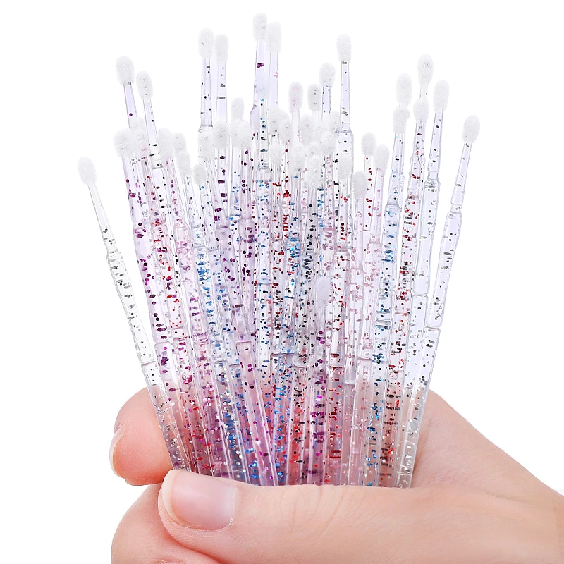Disposable Nail Micro Crystal Cotton Swab Clean Sticks Brush  Cotton Head Manicure Corrector Nail Polish Remover Tools Accessory