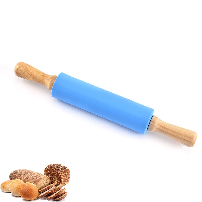 

38 Cm Silicone Rolling Pin Bakery Supplies Tool Non-stick Flour Stick