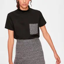 Trendyol разноцветная трикотажная юбка TWOAW20ET0315