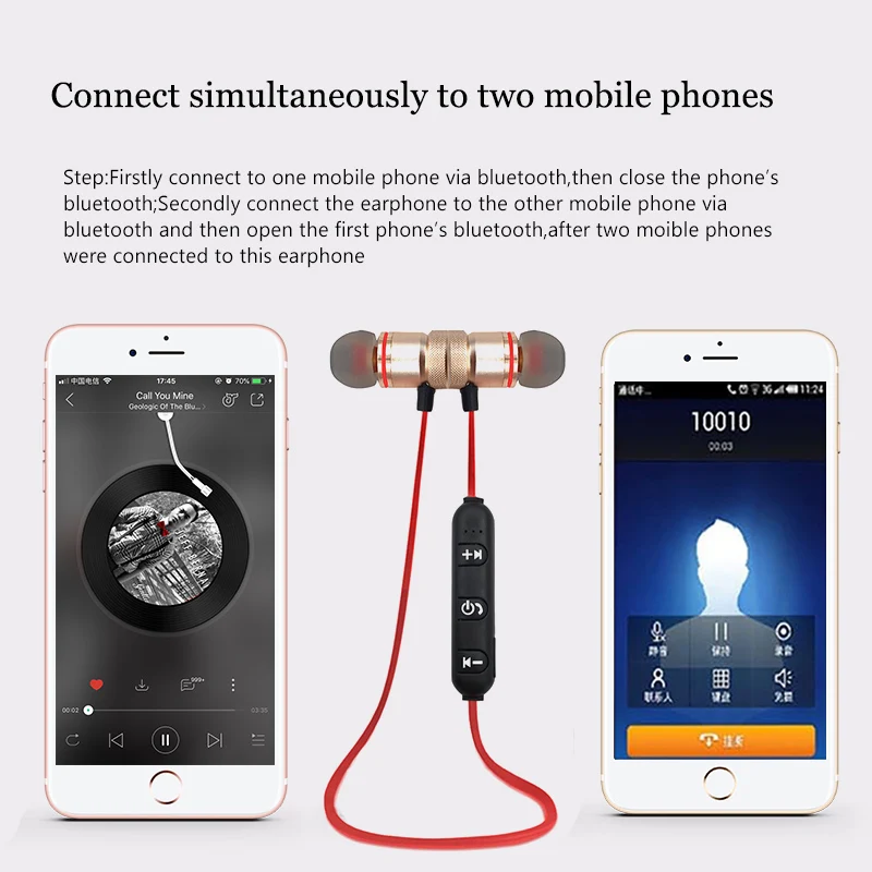 Беспроводные Bluetooth наушники Auriculares стерео Супер Бас гарнитура для Xiaomi iPhone
