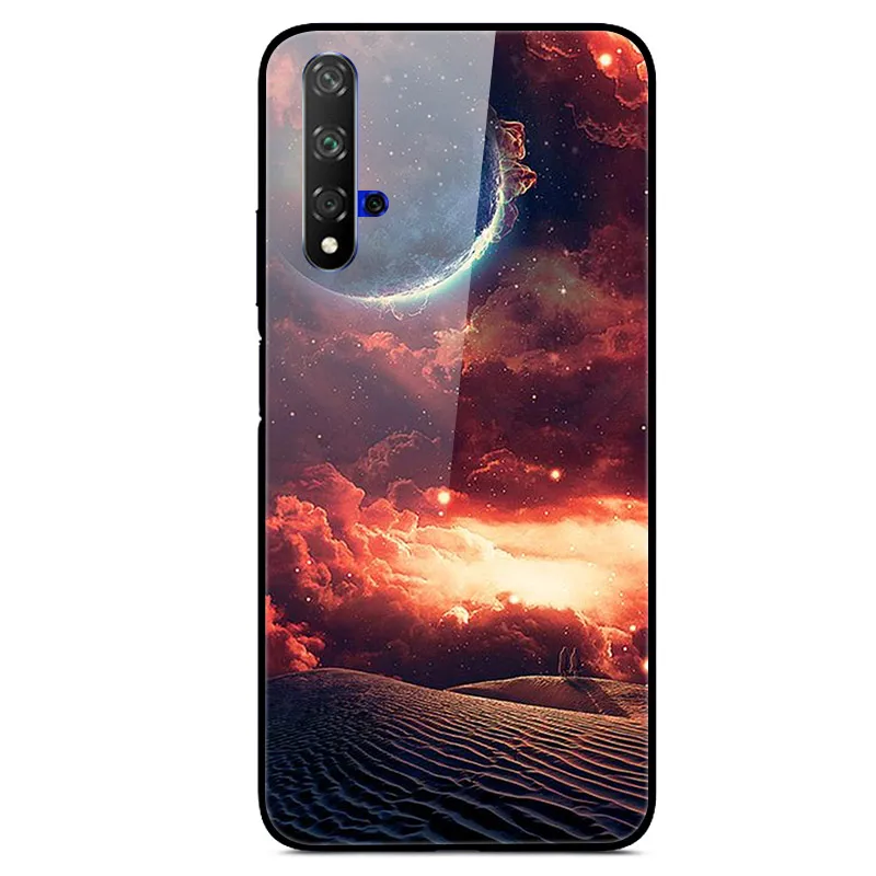 Чехол для huawei Honor 20, Жесткий Чехол из закаленного стекла с принтом, чехол для huawei Honor 20 Pro Lite Honor20 YAL-L21Cover Fundas - Цвет: 04