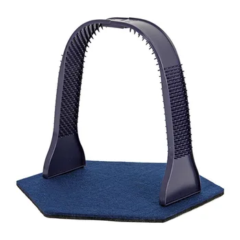 

Pet Toys Interactive Self Grooming Itching Cat Arch Brushes Comfortable ABS Scratching Devices Hair Care Kitten With Base Funny