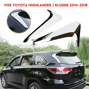 

New Arrival High Quality For Toyota Highlander/Kluger 2014-2018 Car ABS Chrome Rear Window Side Spoiler