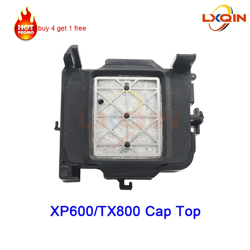 

LXQIN XP600 Cap Top for Epson XP600 TX800 Printhead Capping Station for Eco solvent printer 6 color DX9 DX11 head cap top