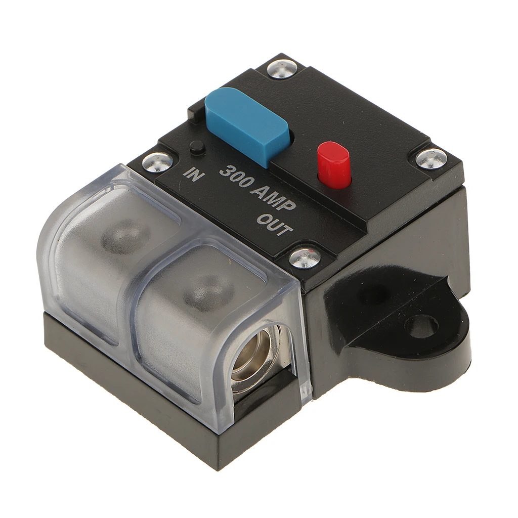 300 Amp In-Line Circuit Breaker Stereo/Audio/Car/ Fuse Holder 12V/24V