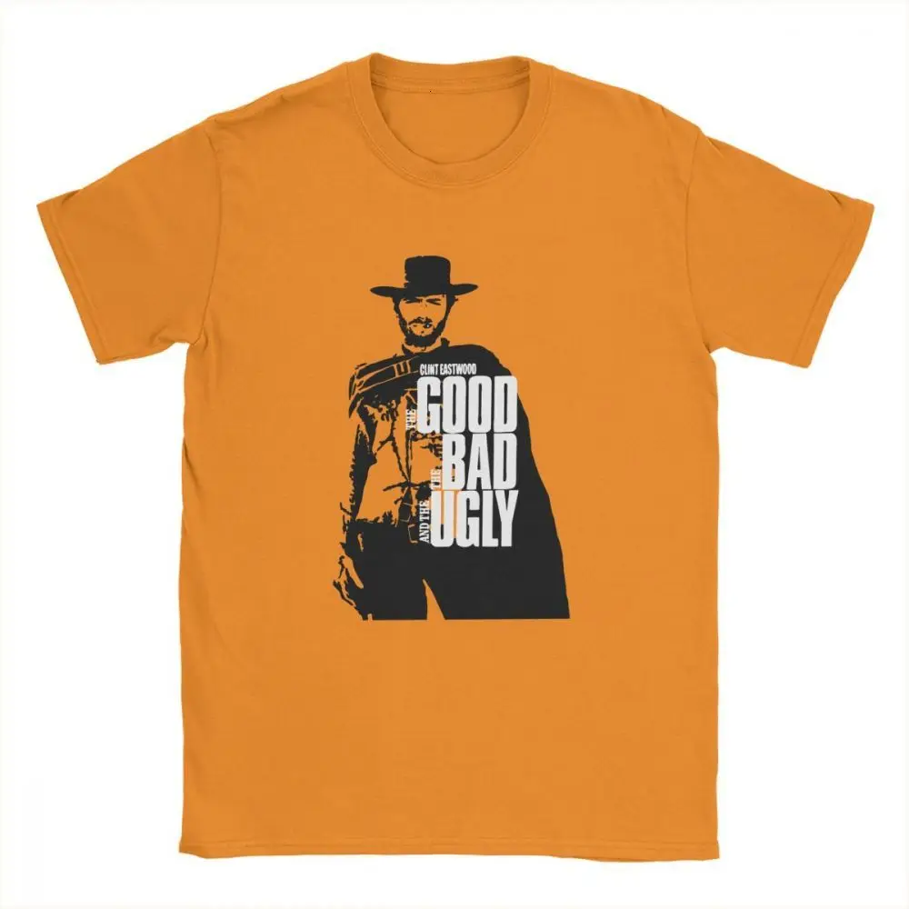 

Tyburn Novelty Clint Eastwood T-Shirts Men Cotton T Shirt The Good The Bad And The Ugly Short Sleeve Tee Shirt Big Size Clothing