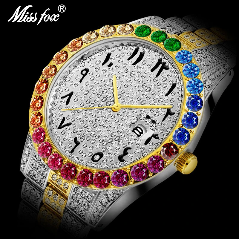 

PLAEND Drop Shipping Mens Watches Top Luxury Brand Rock Style 18K Gold Plated Quartz Watch Men Waterproof Shockproof Male Watch