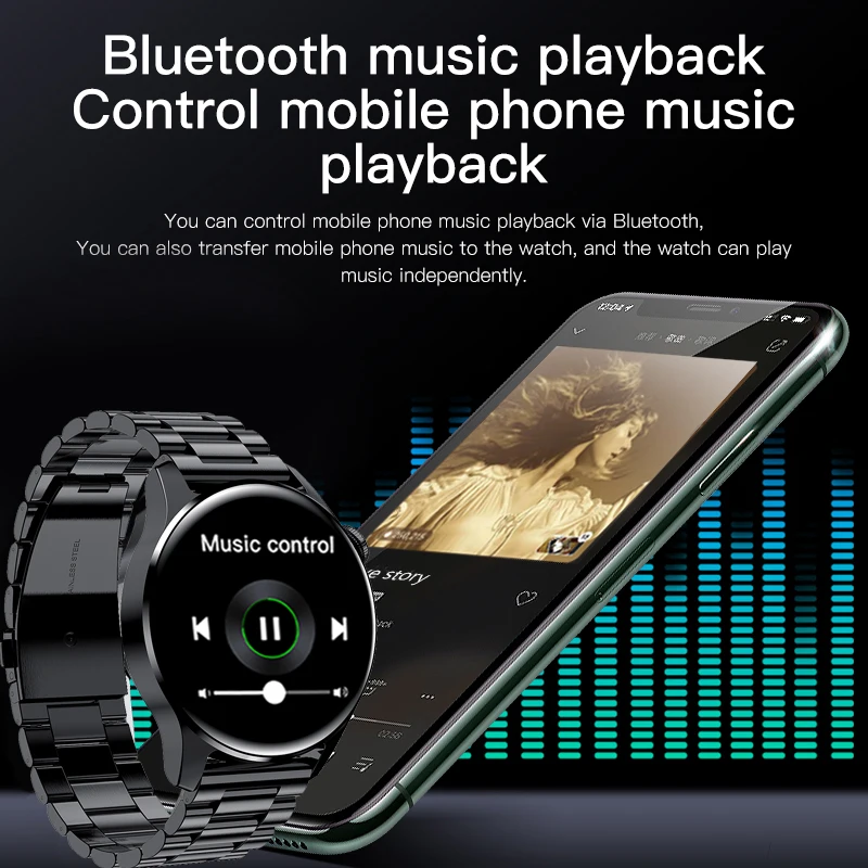 Xiaomi-reloj inteligente para hombre, accesorio de pulsera resistente al  agua IP67 con pantalla táctil, Bluetooth, compatible con Android e ios,  nuevo